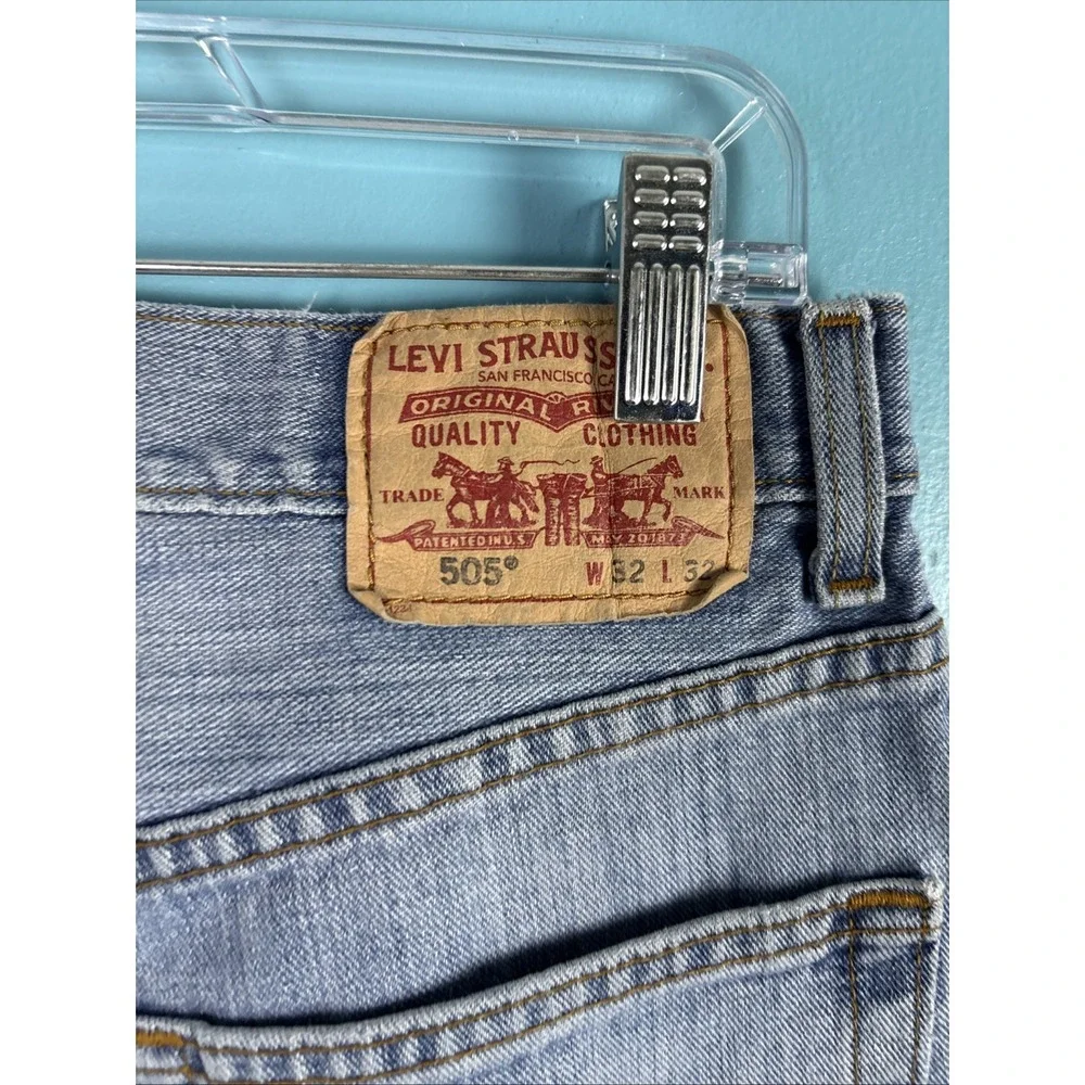 Levi's 505 Y2K Jeans Line Fade 32x32 Made in Columbia